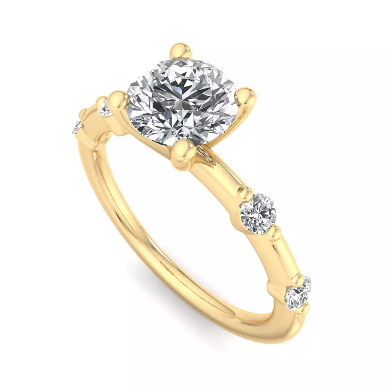 18K Yellow Gold Bristol Engagement Ring