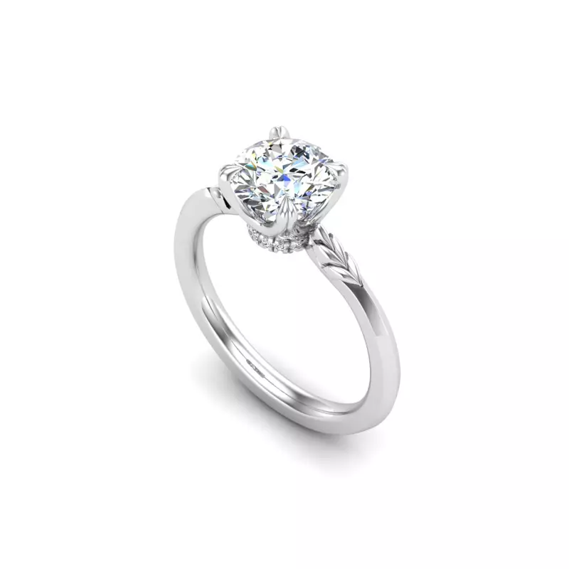 14K White Gold Stephanie Engagement Ring
