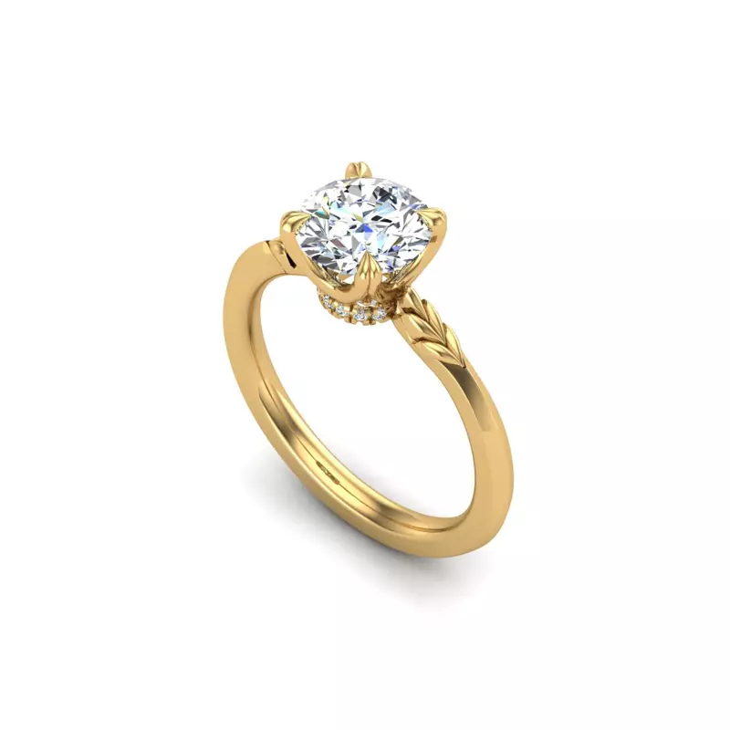 14K Yellow Gold Stephanie Engagement Ring