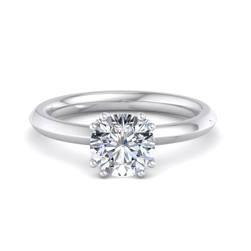 Hayley Scattered Diamond Engagement Ring - 14K White Gold