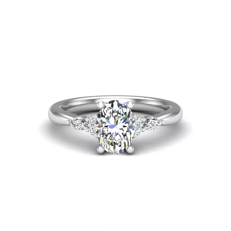 14K White Gold Avianna Engagement Ring