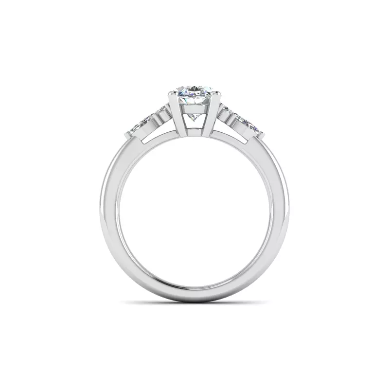 14K White Gold Avianna Engagement Ring