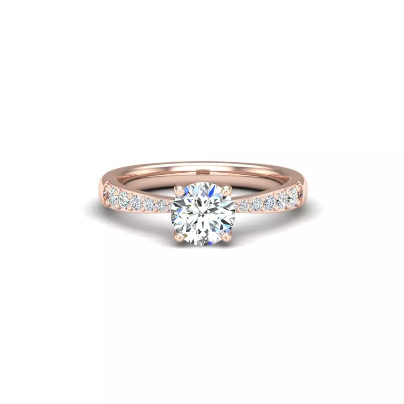 14K Rose Gold Felicity Engagement Ring