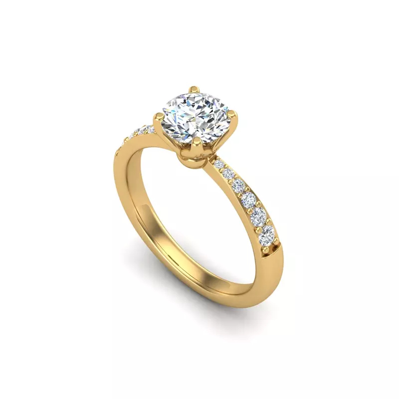18K Yellow Gold Felicity Engagement Ring