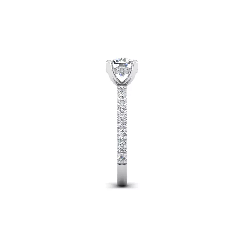 Platinum Kenzie Shared Prong Engagement Ring