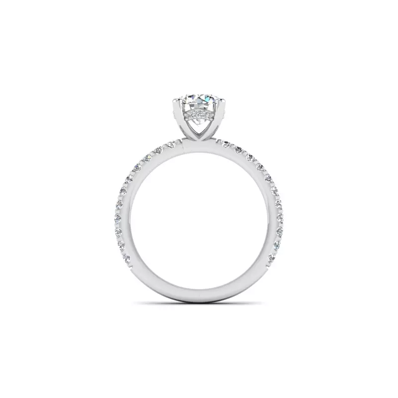 Platinum Kenzie Shared Prong Engagement Ring