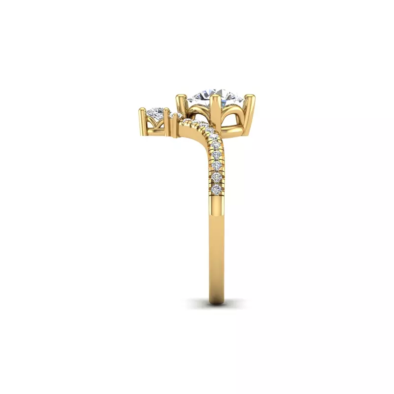 14K Yellow Gold Holly Engagement Ring