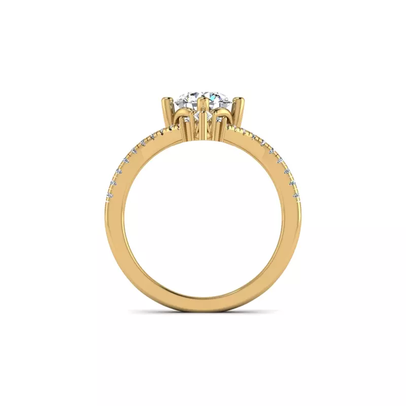 14K Yellow Gold Holly Engagement Ring