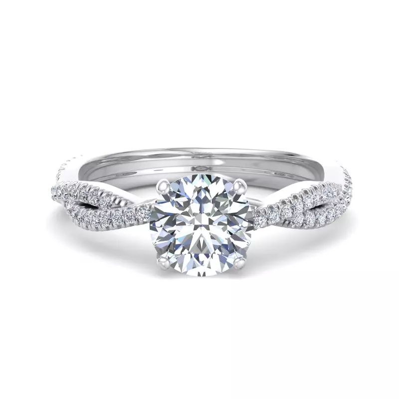 14K White Gold Jessica  Engagement Ring