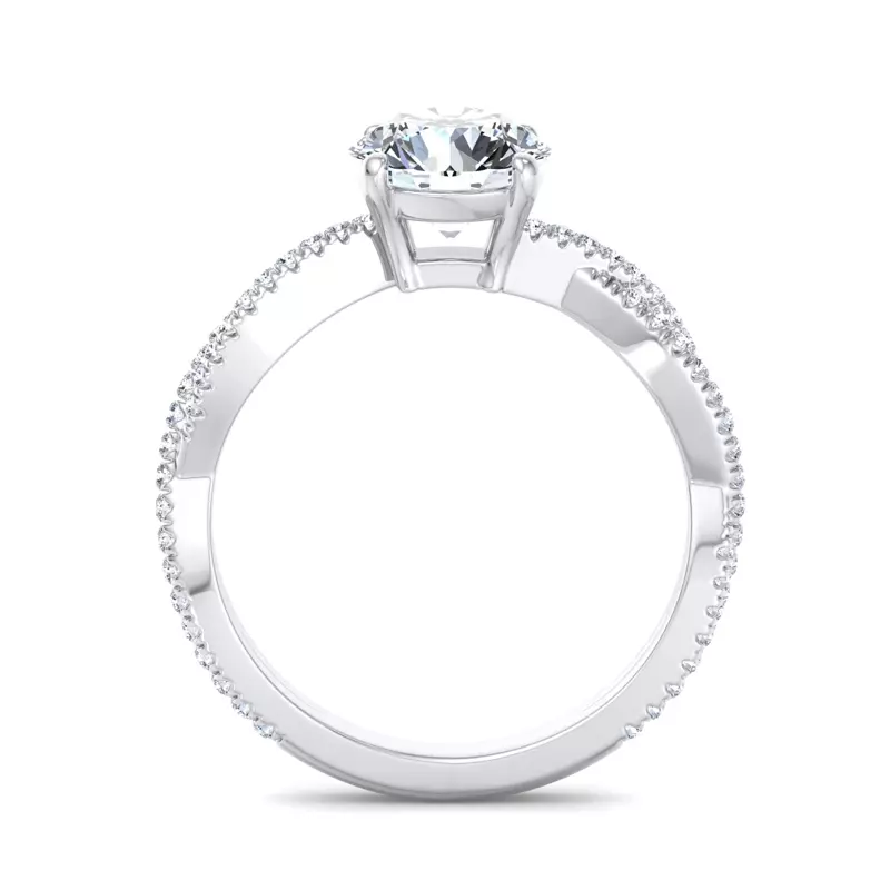 14K White Gold Jessica  Engagement Ring