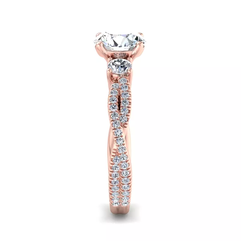 14K Rose Gold Elaine Engagement Ring