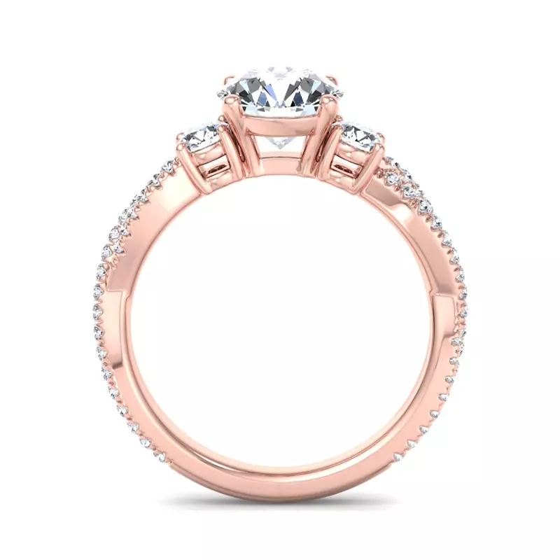 14K Rose Gold Elaine Engagement Ring