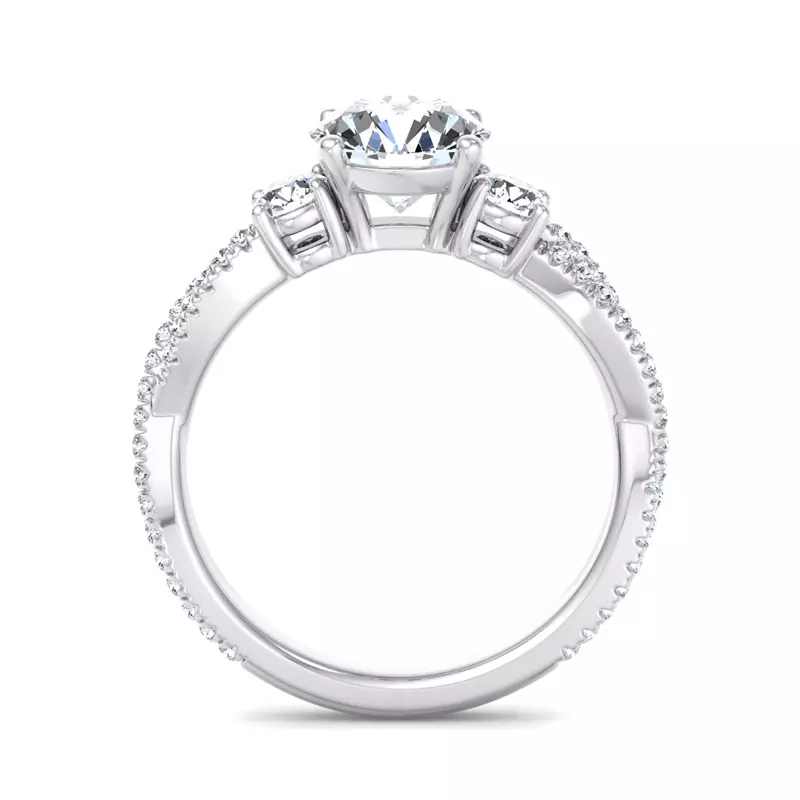 14K White Gold Elaine Engagement Ring