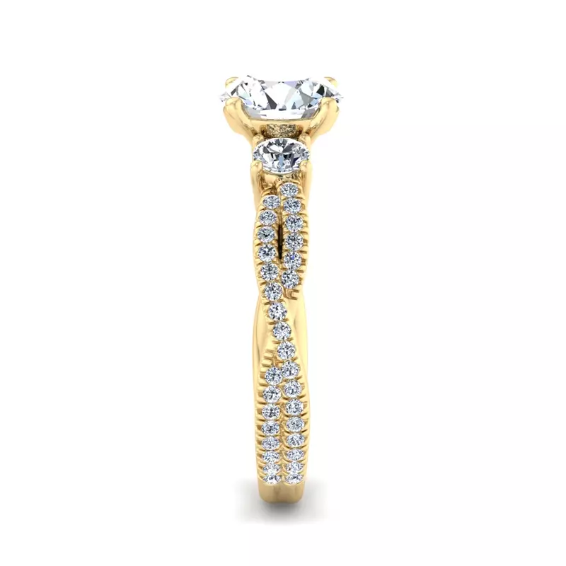 18K Yellow Gold Elaine Engagement Ring