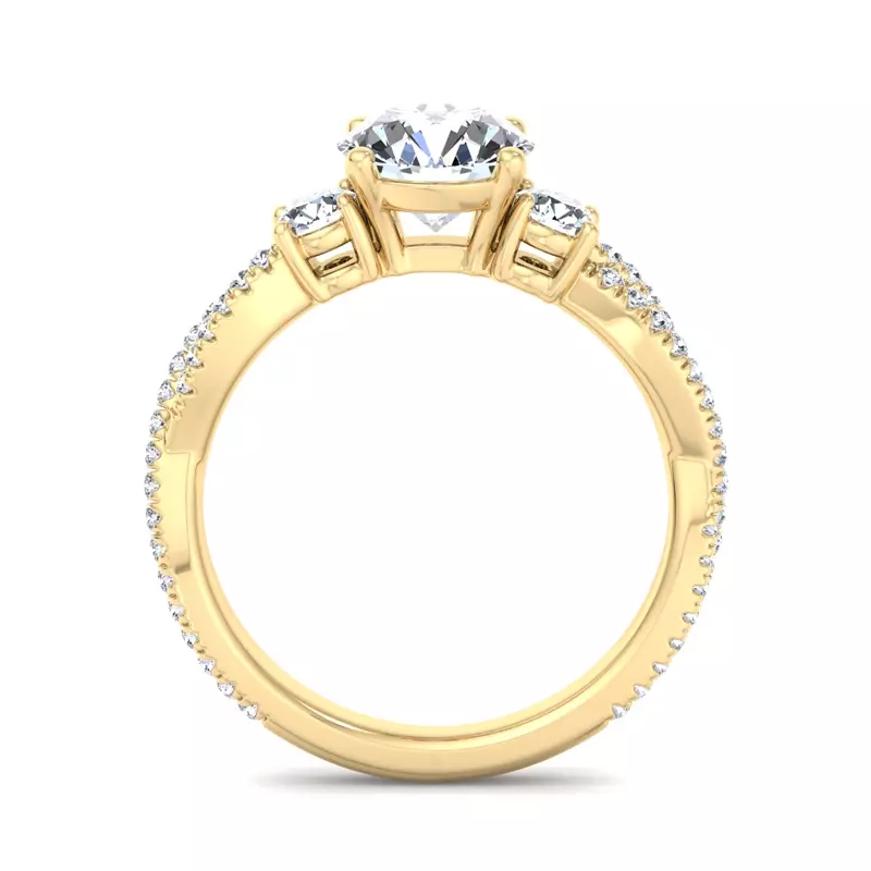 18K Yellow Gold Elaine Engagement Ring