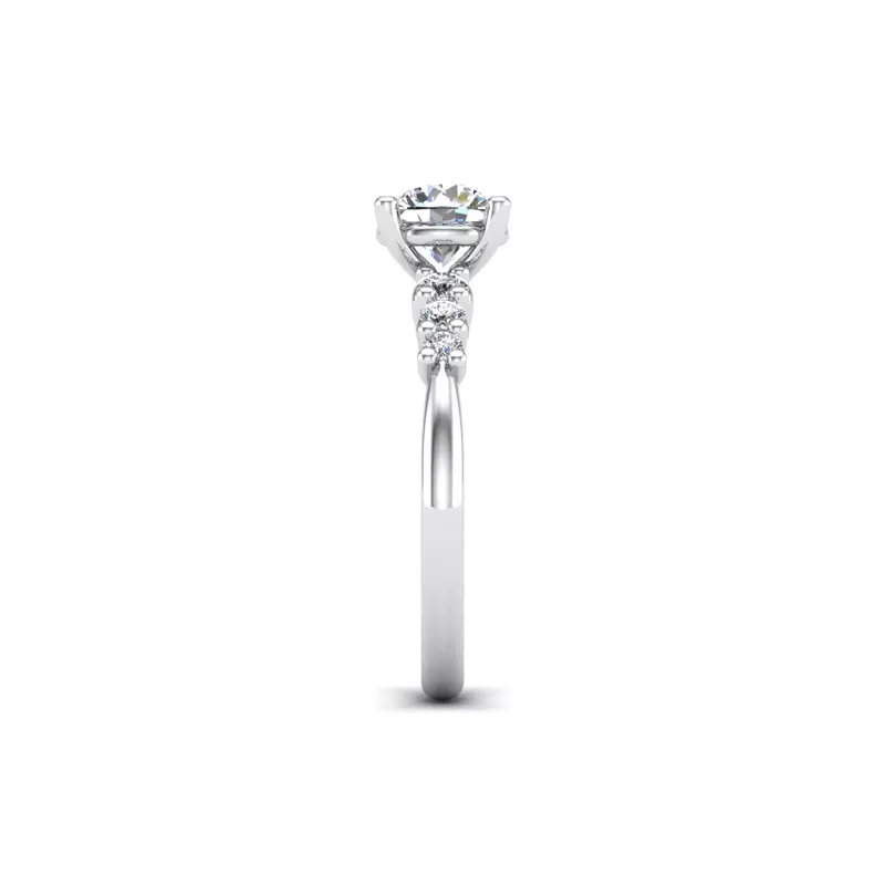 Platinum Angel 7 Stone Ring