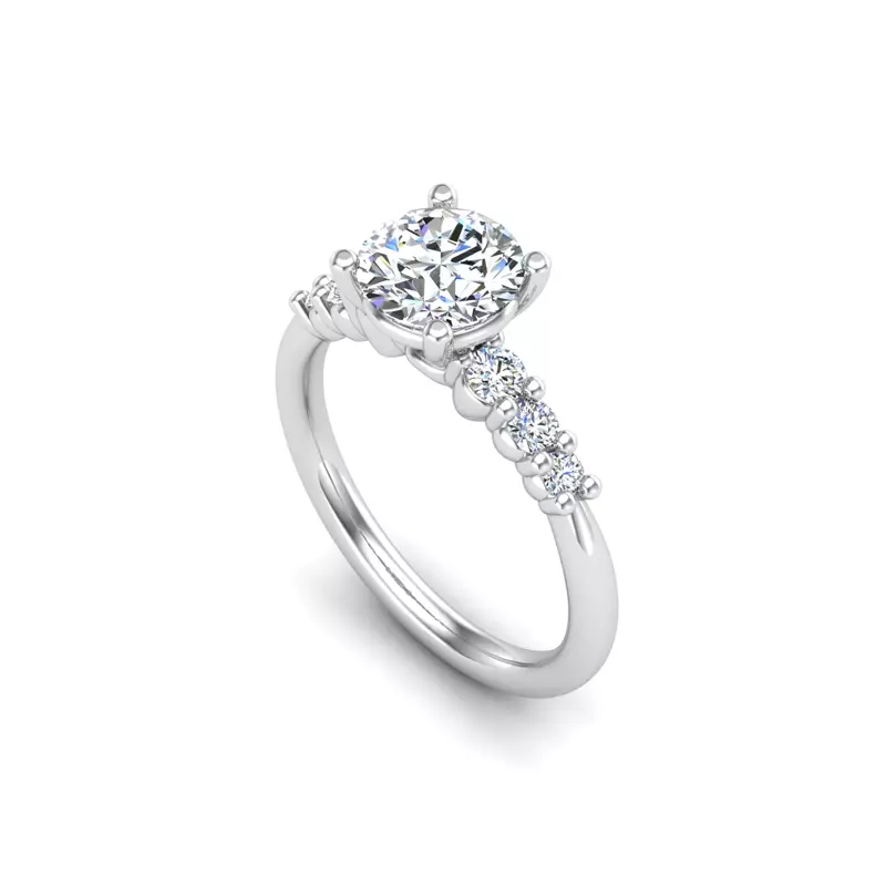 Platinum Angel 7 Stone Ring