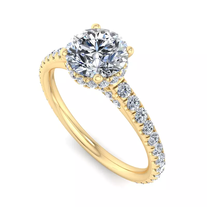 18K Yellow Gold Elora Engagement Ring