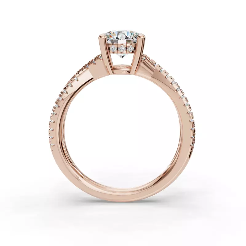 14K Rose Gold Kaliyah Engagement Ring