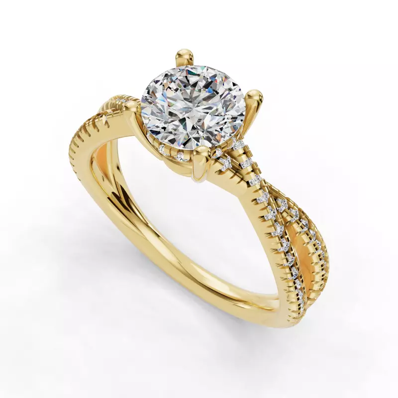 14K Yellow Gold Kaliyah Engagement Ring
