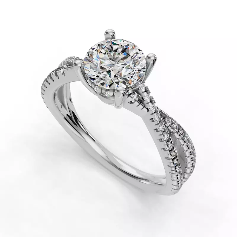 18K White Gold Kaliyah Engagement Ring