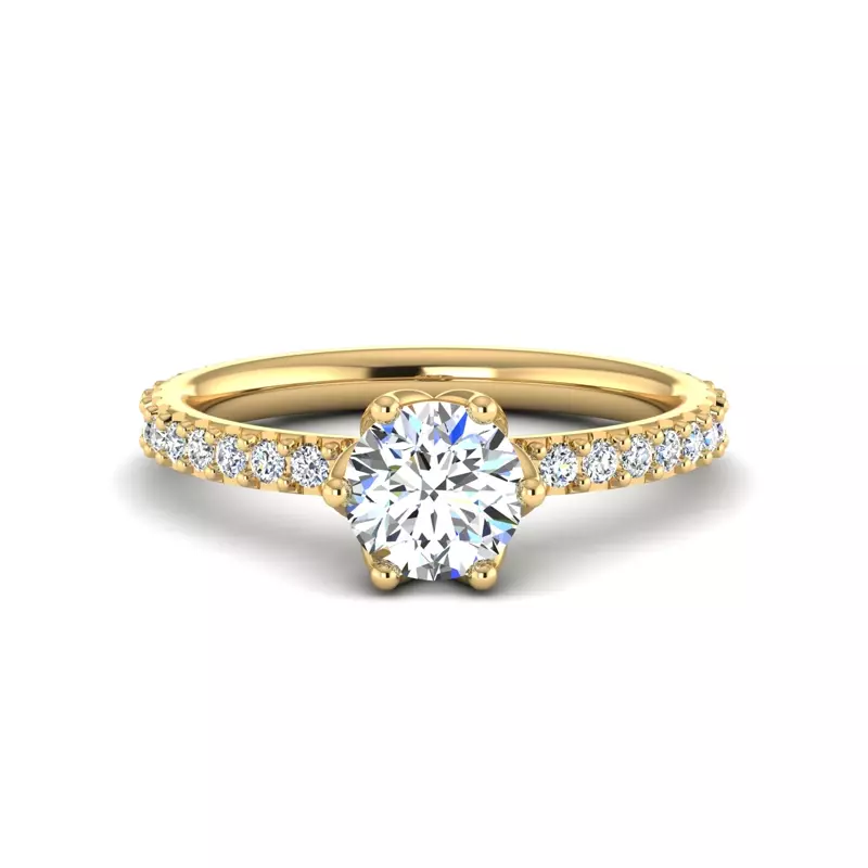 14K Yellow Gold Beatrice Engagement Ring