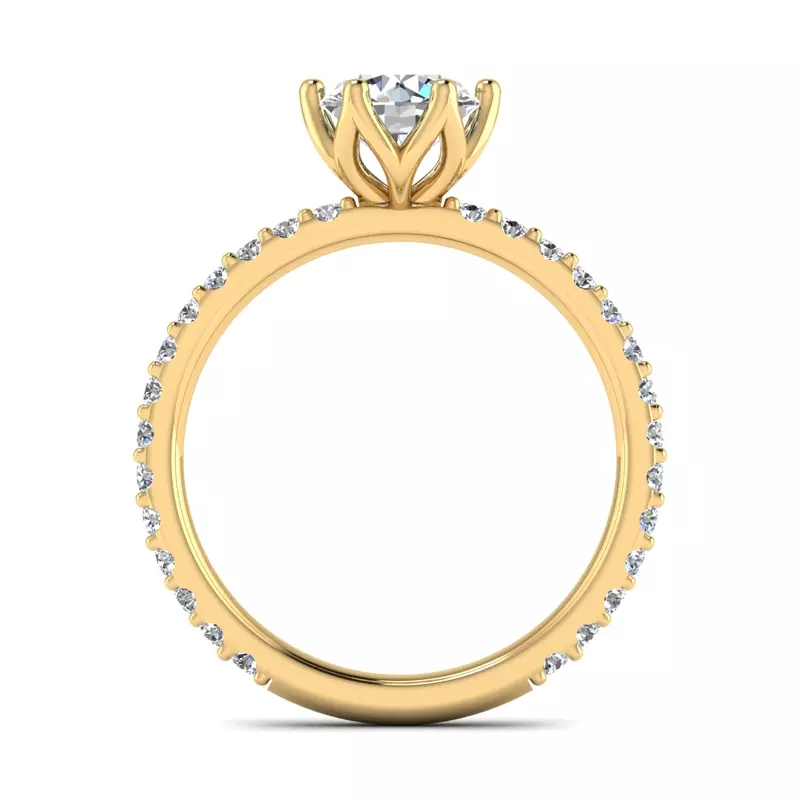 14K Yellow Gold Beatrice Engagement Ring