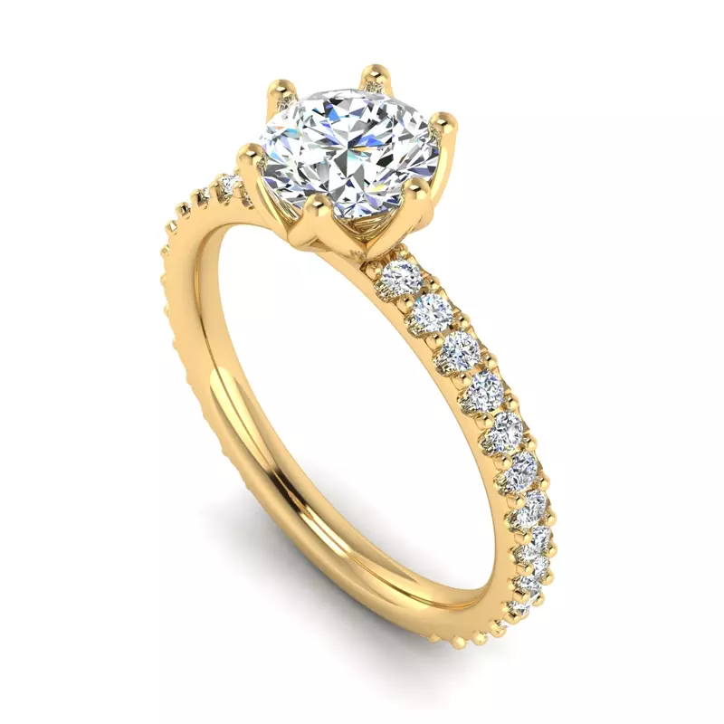 14K Yellow Gold Beatrice Engagement Ring