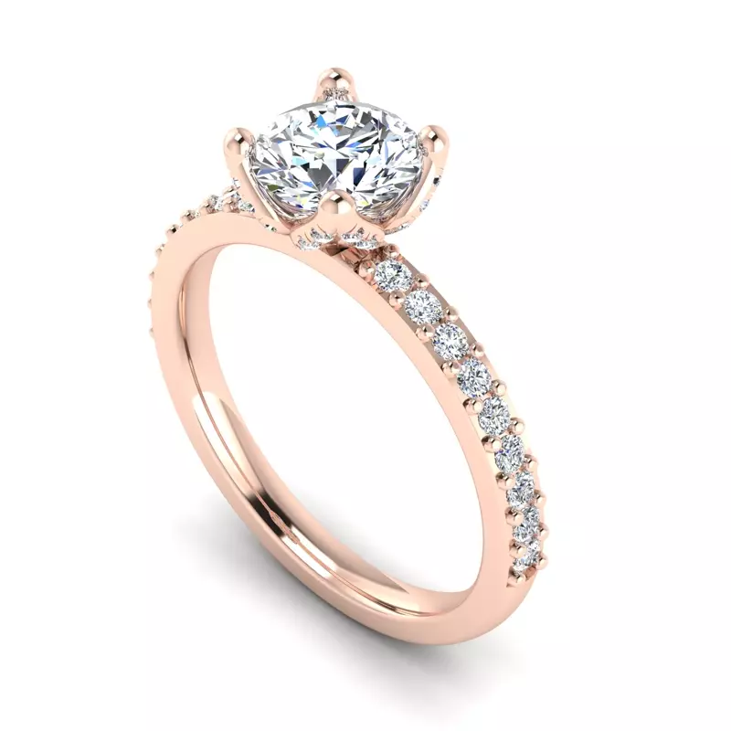 14K Rose Gold Yaretzi Tulip Engagement Ring