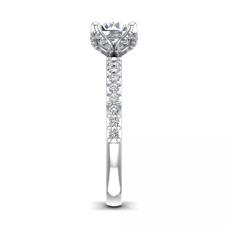 Platinum Yaretzi Tulip Engagement Ring