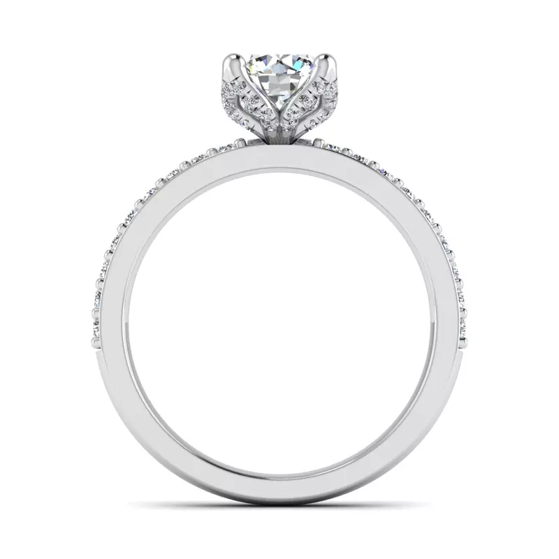 Platinum Yaretzi Tulip Engagement Ring