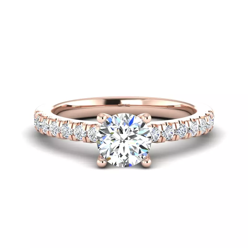14K Rose Gold Sloan Infinity Engagement Ring