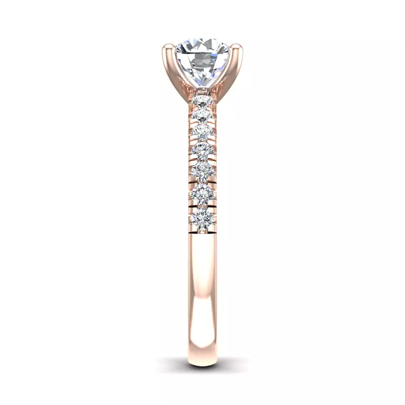 14K Rose Gold Sloan Infinity Engagement Ring