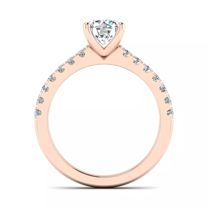 14K Rose Gold Sloan Infinity Engagement Ring