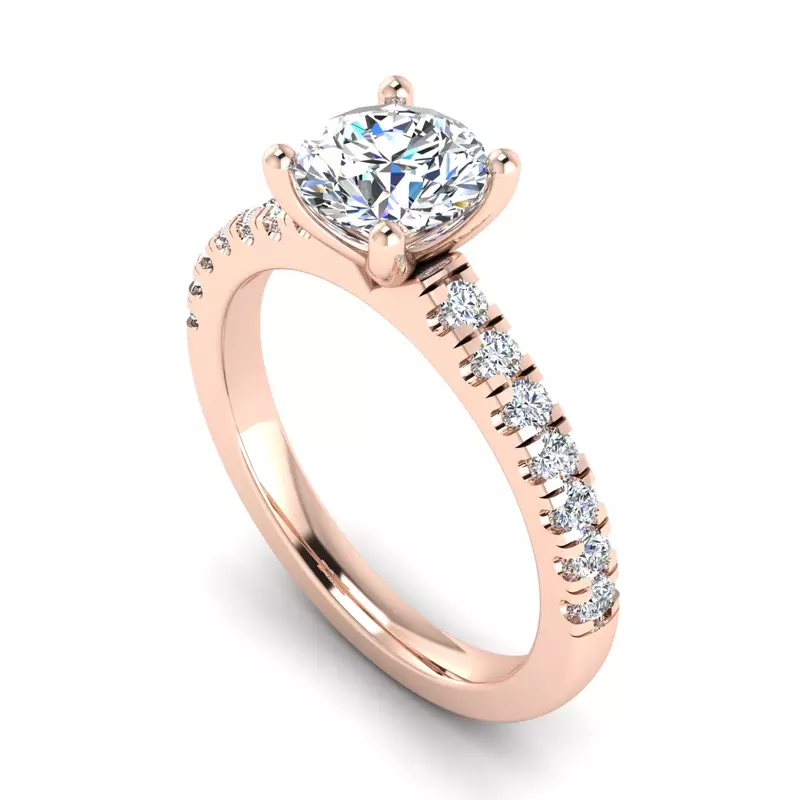 14K Rose Gold Sloan Infinity Engagement Ring