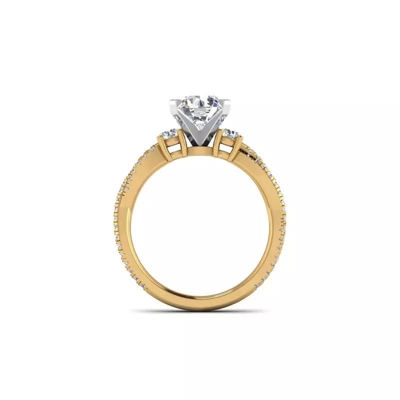 14K Yellow Gold Clementine Engagement Ring