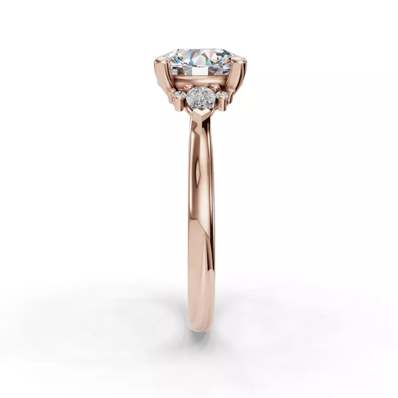 14K Rose Gold Caladral Engagement Ring