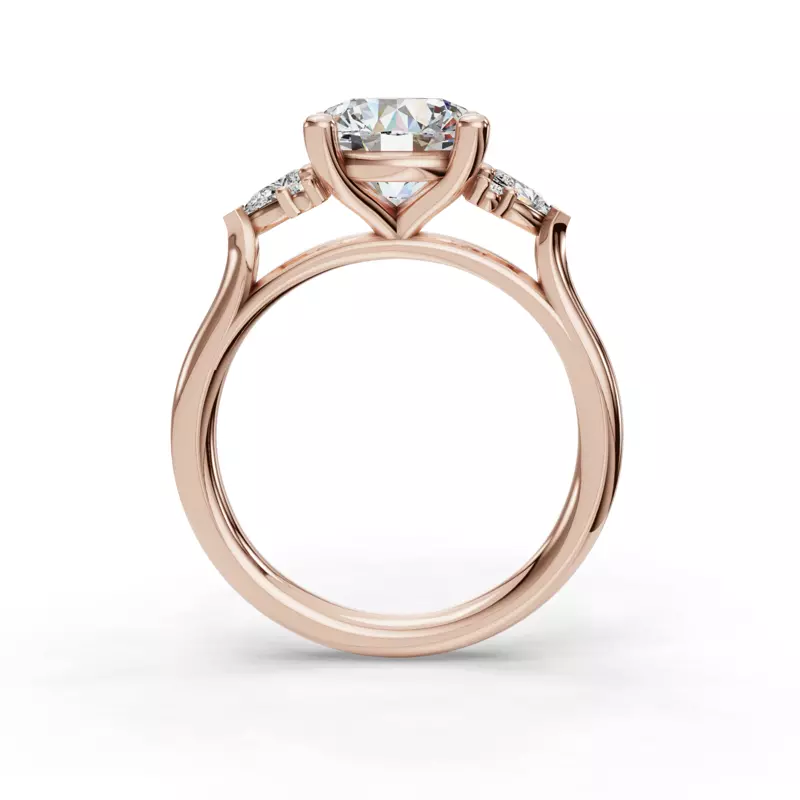 14K Rose Gold Caladral Engagement Ring