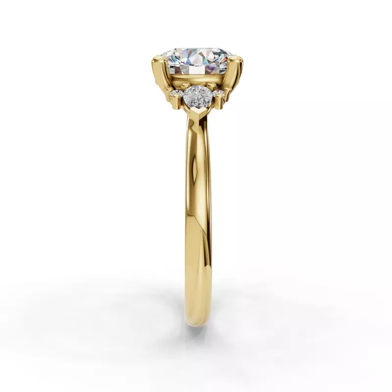 14K Yellow Gold Caladral Engagement Ring