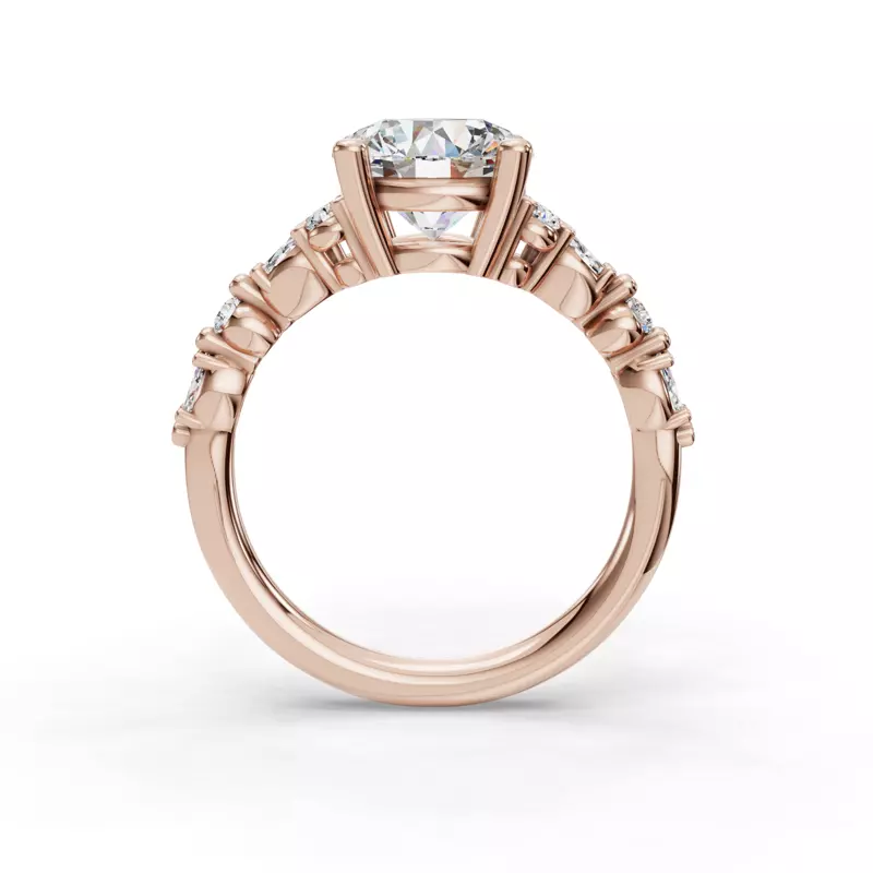 14K Rose Gold Zavi Engagement Ring