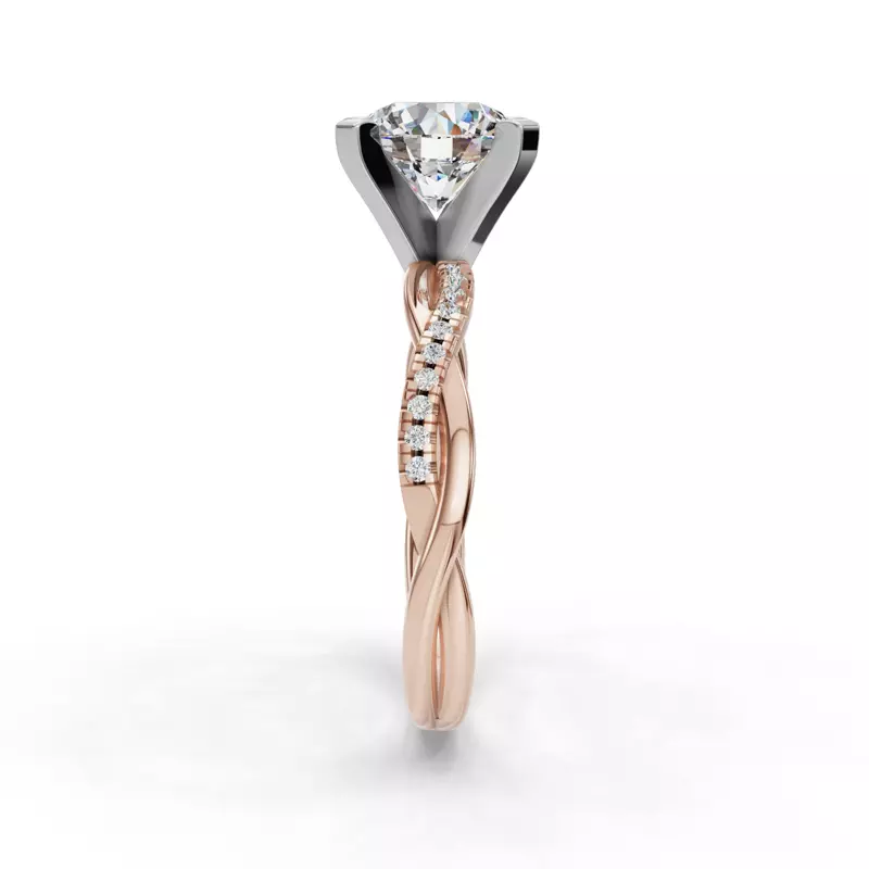 14K Rose Gold Heaven Engagement Ring