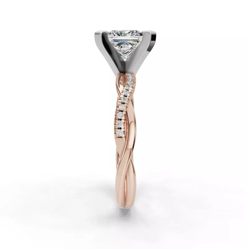 14K Rose Gold Heaven Engagement Ring