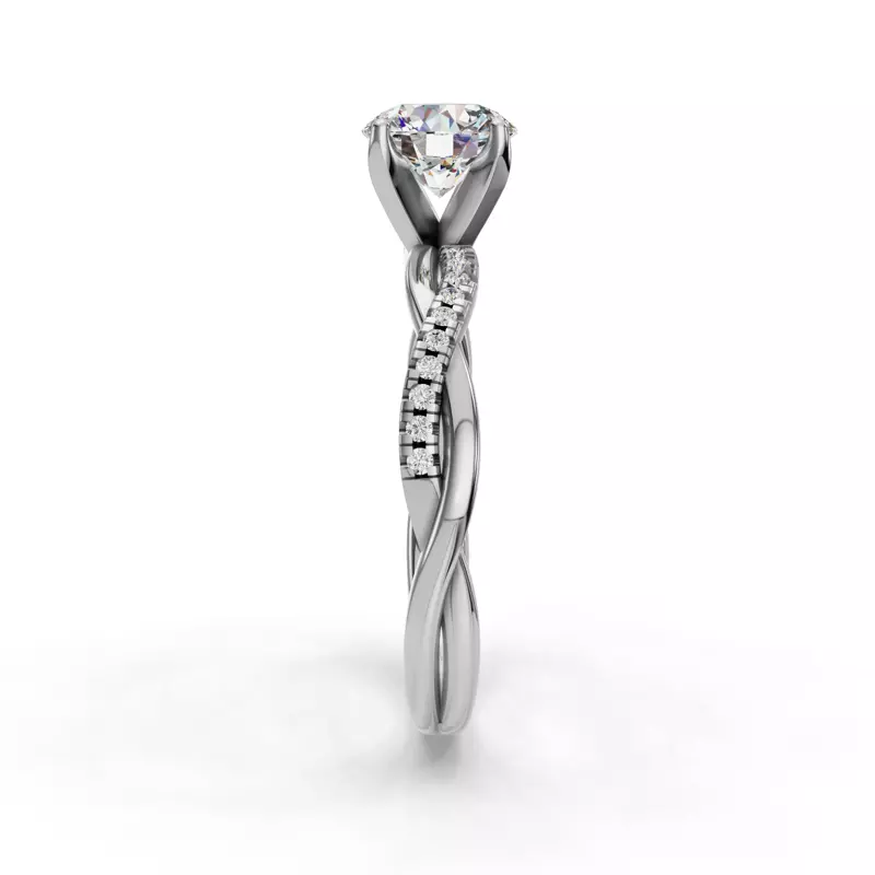14K White Gold Heaven Engagement Ring
