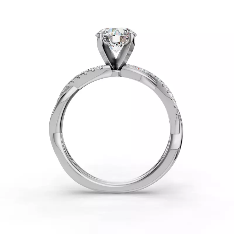 14K White Gold Heaven Engagement Ring