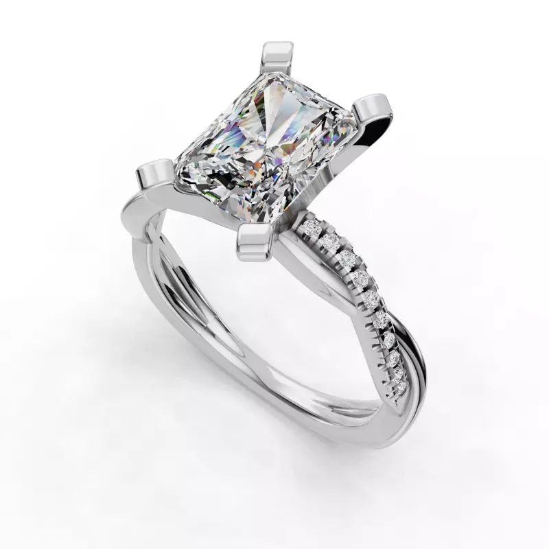 18K White Gold Heaven Engagement Ring