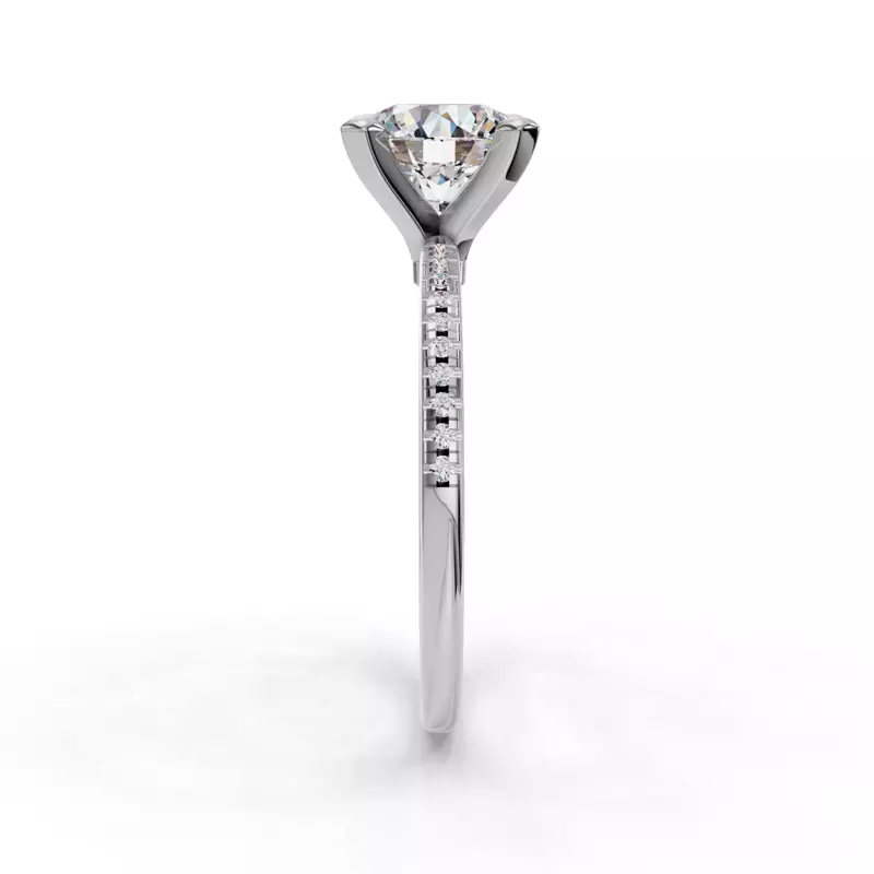 Platinum Kyla Pave Engagement Ring