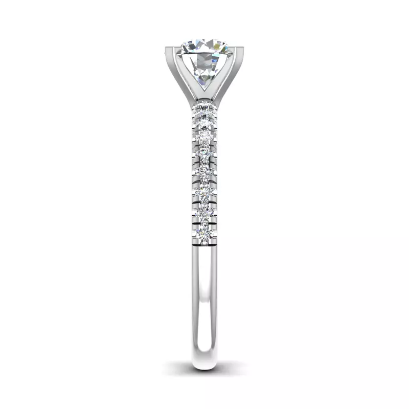 18K White Gold Kora Pave Engagement Ring