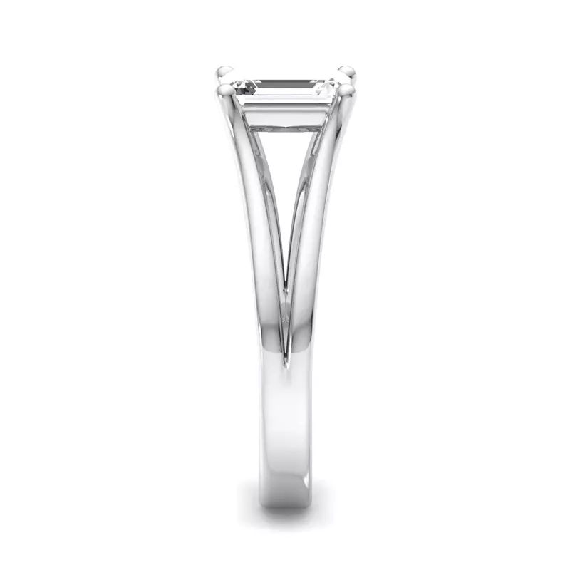14K White Gold Irha Wide Split Engagement Ring