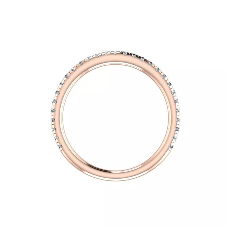 14K Rose Gold Naomi Pave Band