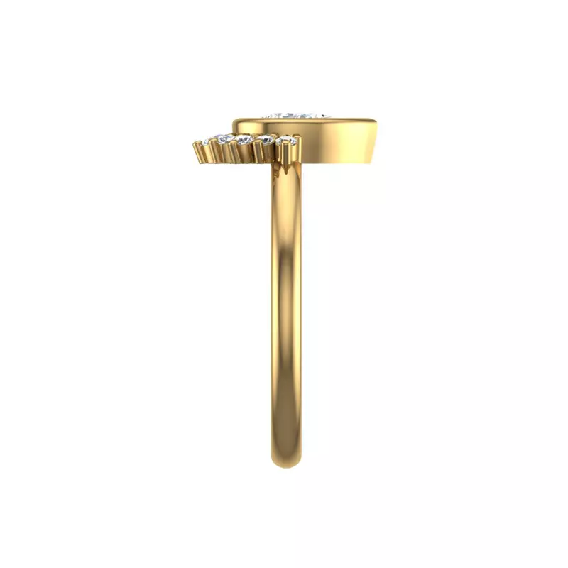 14K Yellow Gold Cora Pear Engagement Ring
